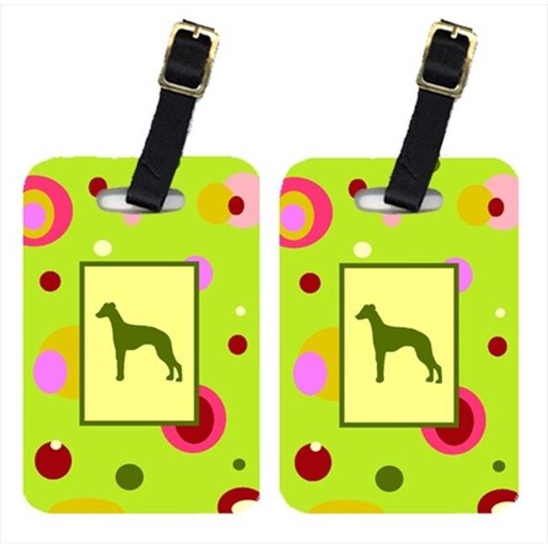 Carolines Treasures Carolines Treasures CK1072BT Pair Of 2 Whippet Luggage Tags CK1072BT - main